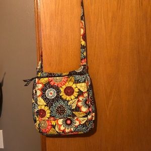 VERA BRADLEY Flower Shower Messenger Bag